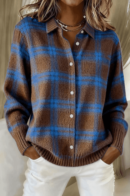 ChicWeave – Cardigan mit Karokragen