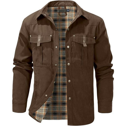 VistaWork – Camisaco utilitario versátil con forro de franela