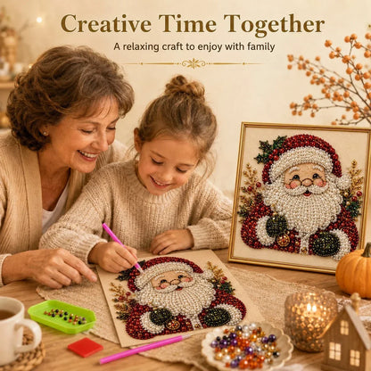 PearlCraft – Kit de pintura de diamante 3D premium de Navidad