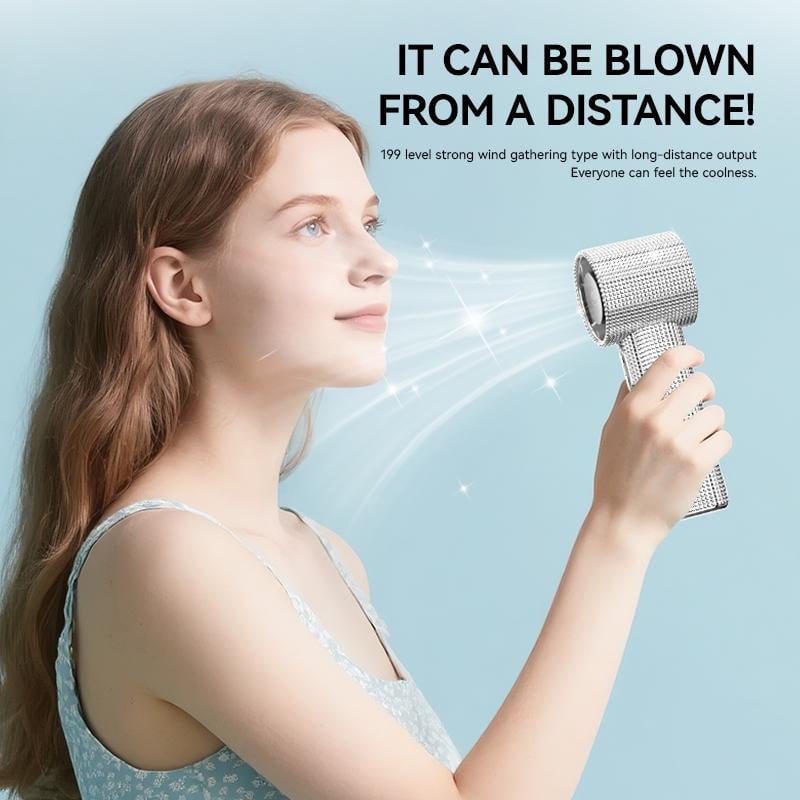 BreezeLux – Luxuriöser, wiederaufladbarer Turbo-Handventilator