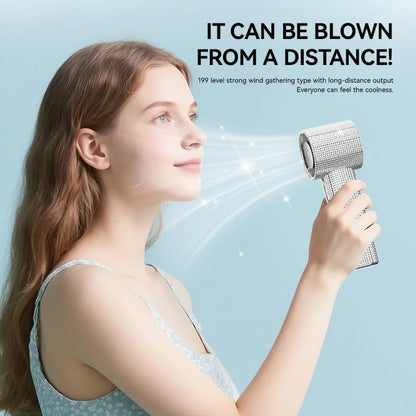 BreezeLux – Luxuriöser, wiederaufladbarer Turbo-Handventilator