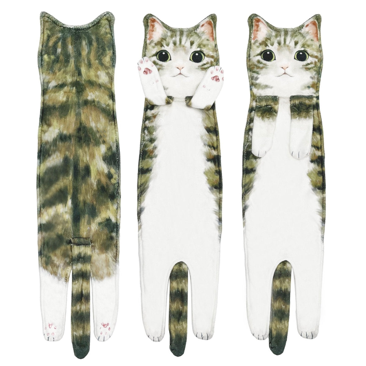 PurrfectlyClean – Toallas de mano con estampado de gatos de lo más divertidas