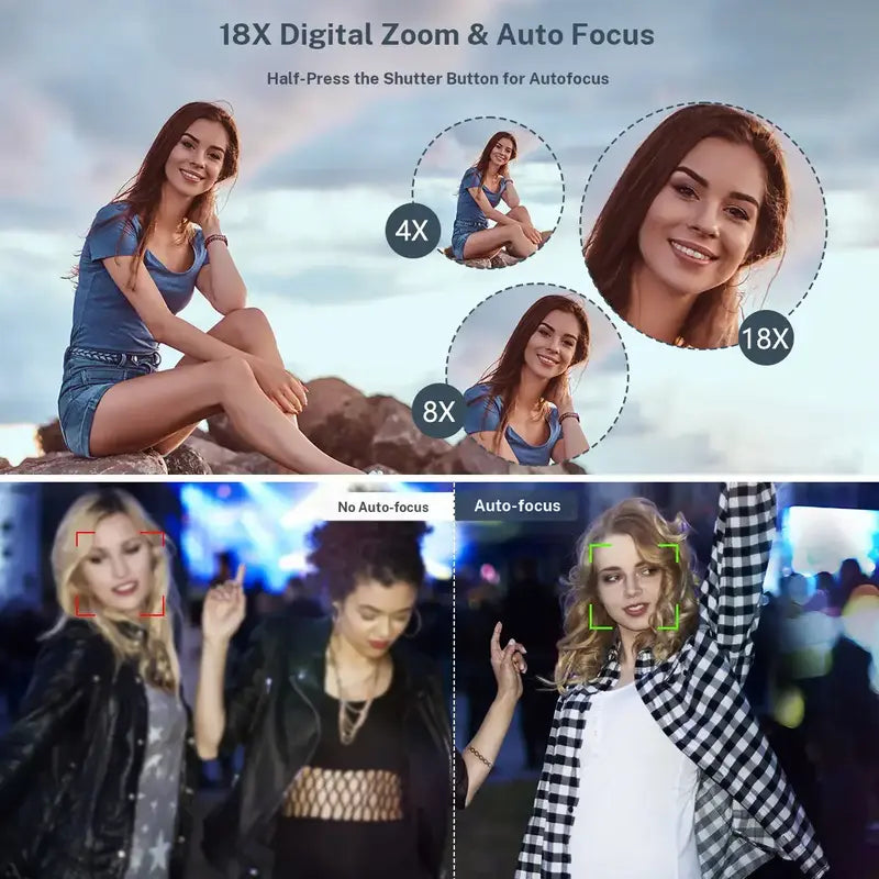 SnapMaster – Cámara Digital 4K de Alta Resolución