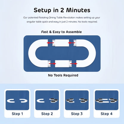 SpinServe – Estante giratorio para mesa de comedor