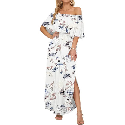 GraceLoom – Vestido Fluido de Hombros