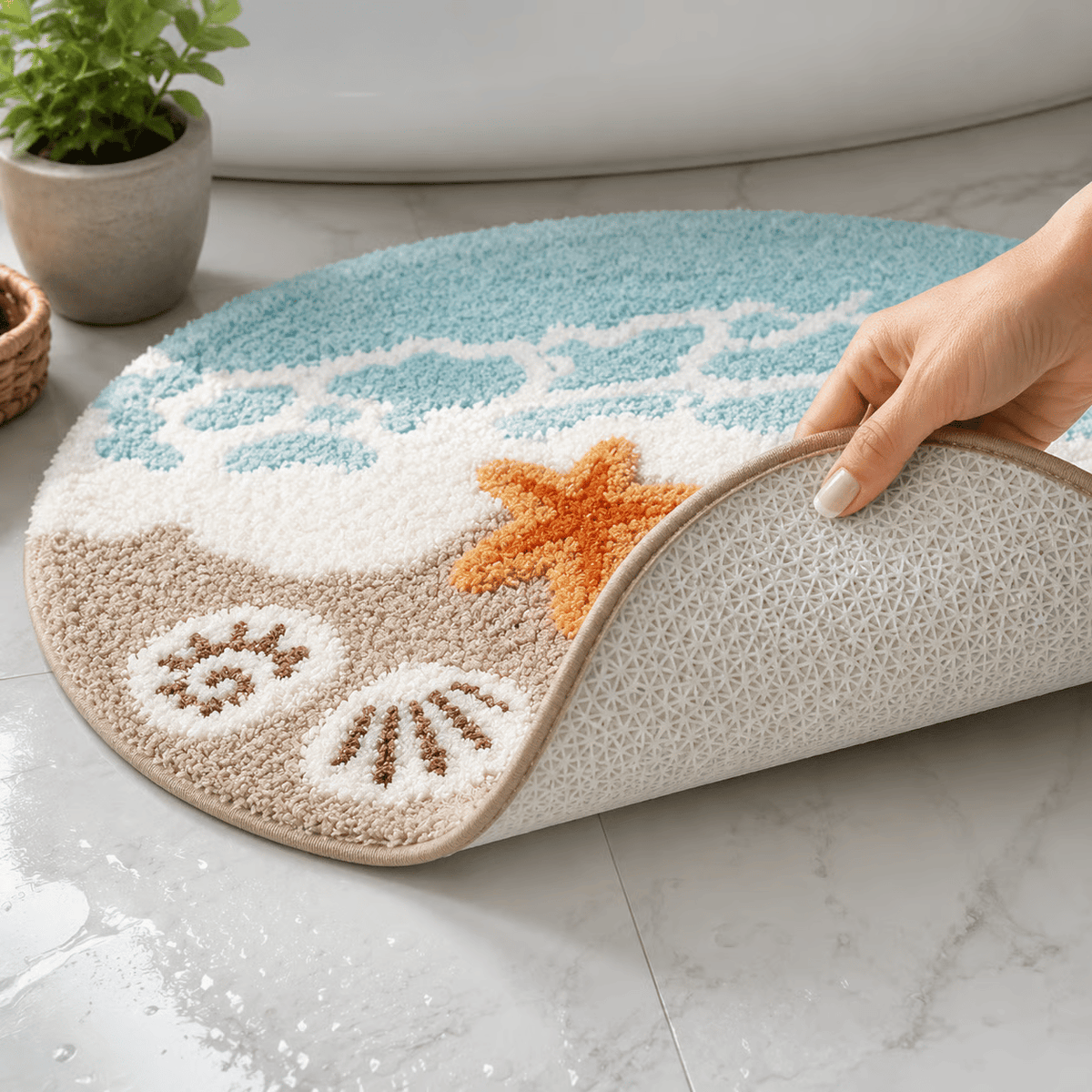 AquaCloud – Sofort trocknende Luxus-Badematte
