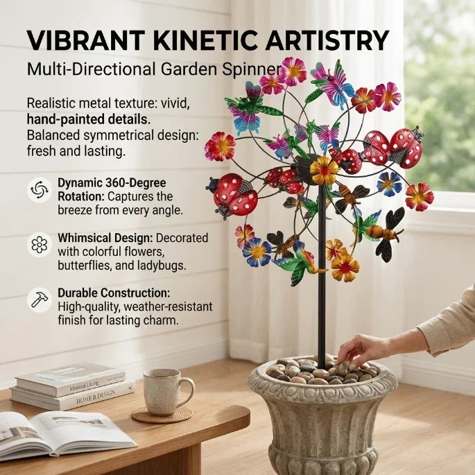 TwinkleBloom – Decoración solar de jardín en forma de flor