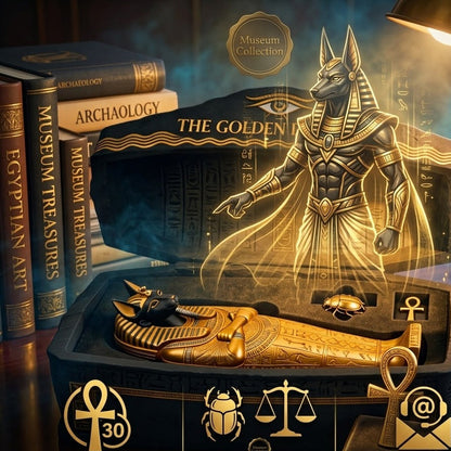 PharaohGuard – Colección de Sarcófagos Anubis Dorado