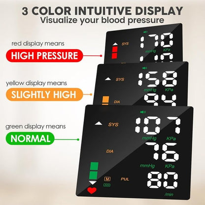 Handgelenk-Blutdruckmessgerät – LED-Display, verstellbar, Gesundheits-Tracking