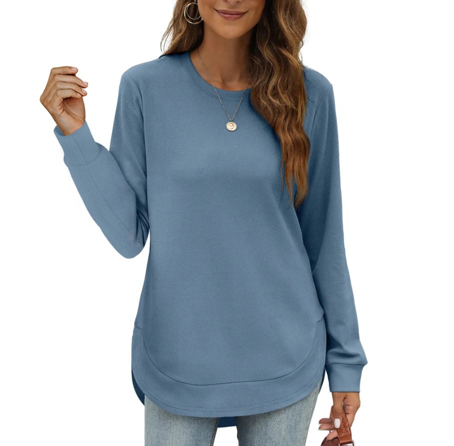 CurveFit – Weiches Crewneck-Sweatshirt für ganztägigen Tragekomfort