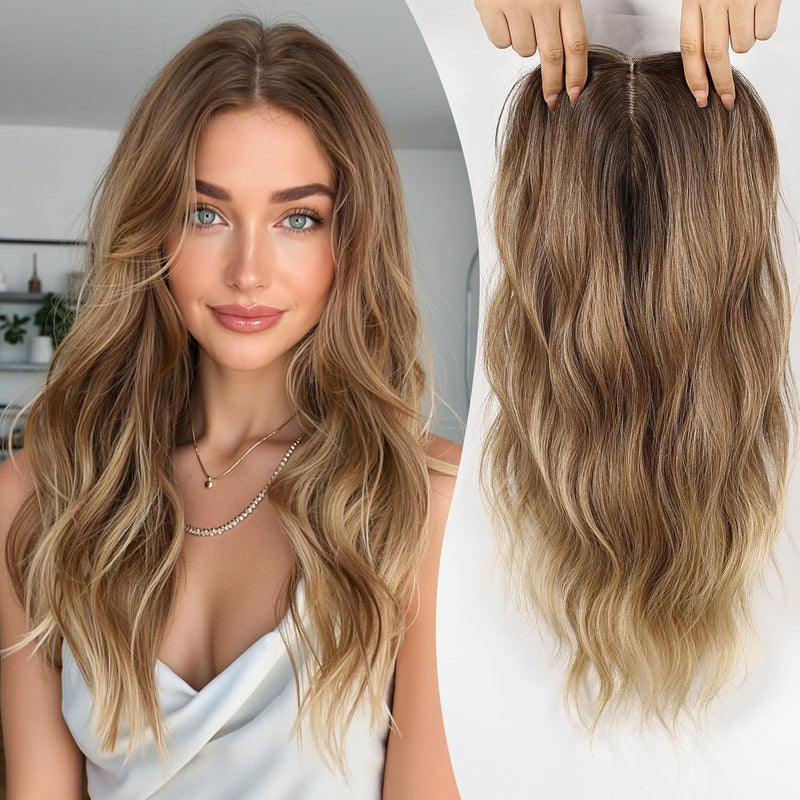 VolumeGrace – Nahtlose wellige Haar-Topper-Extension