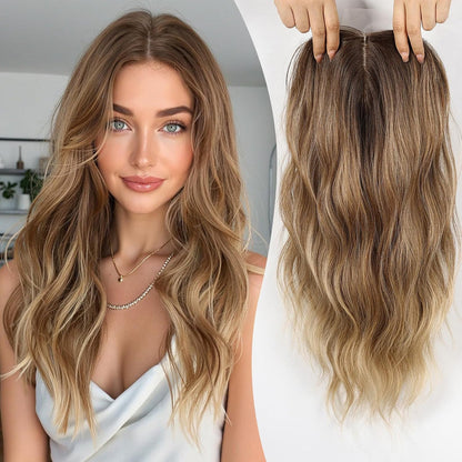 VolumeGrace – Nahtlose wellige Haar-Topper-Extension