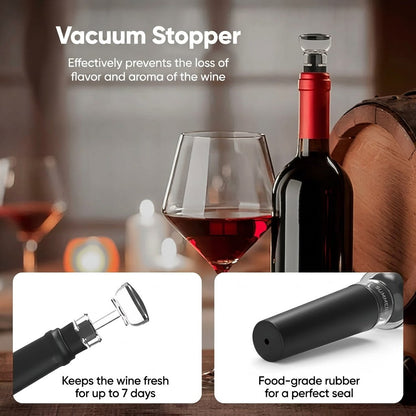 CorkEase – Set de Accesorios Eléctricos de Lujo para Vino