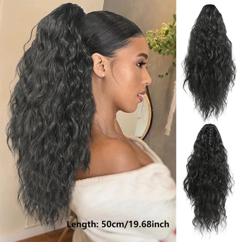 SilkiPony – Extensión de Cola de Caballo de Cabello Natural