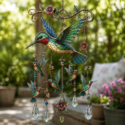 HumiGrace – Elegante carrillón de viento de colibrí