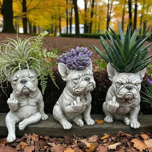 BullyPot – Dekorativer Hunde-Blumentopf