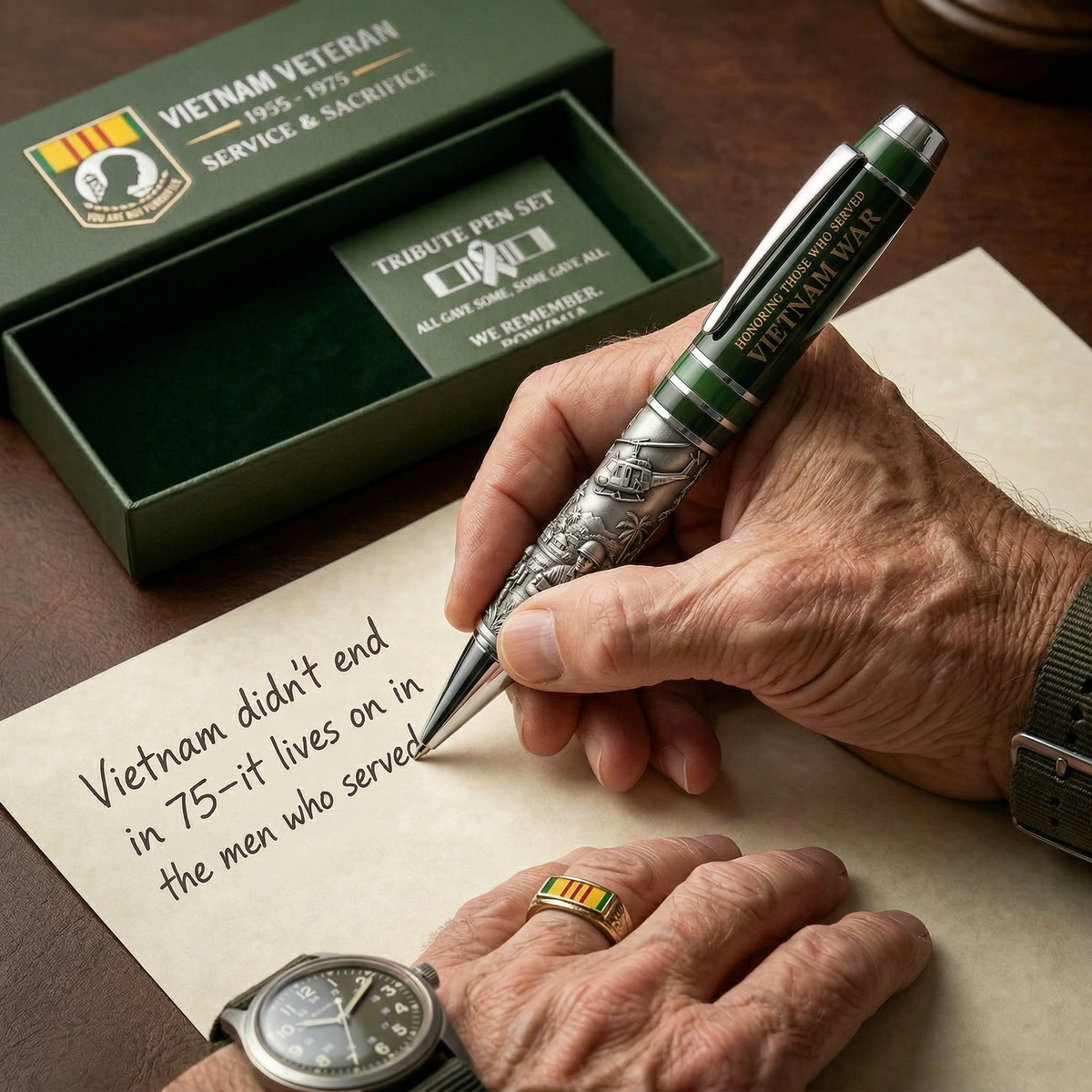 RemembranceScript – Bolígrafo tributo al servicio de Vietnam