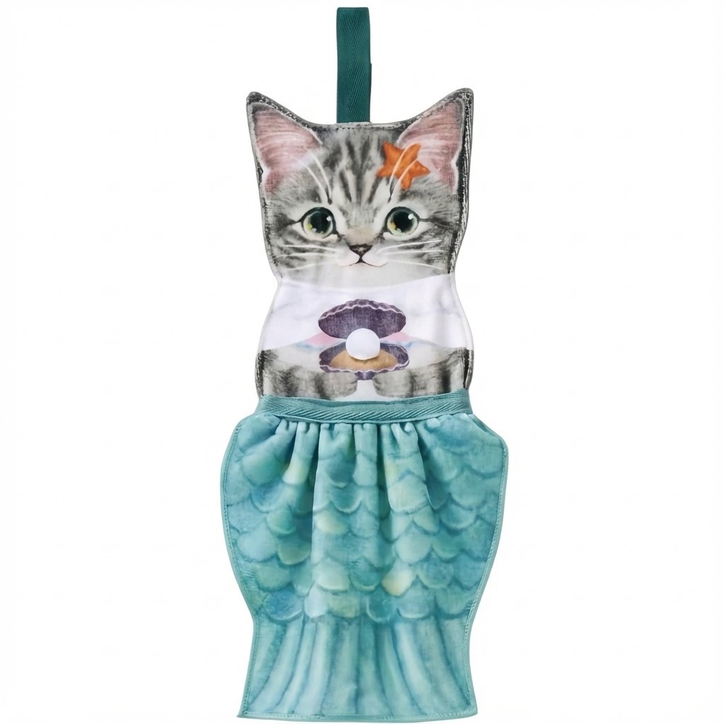 PurrfectlyClean – Toallas de mano con estampado de gatos de lo más divertidas