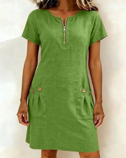 UrbanBreeze Zip – Alltags-Kleid aus der Cotton-Line