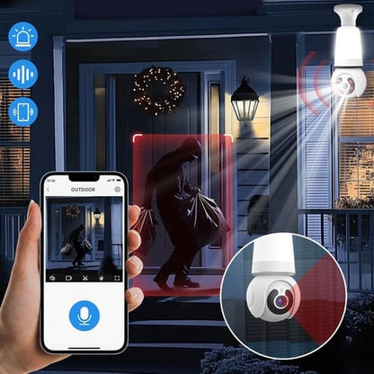 LumiGuard – Cámara de seguridad inteligente inalámbrica con bombilla