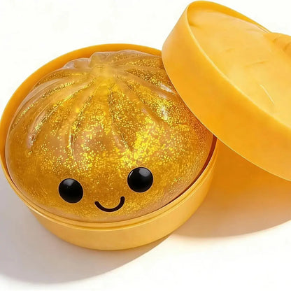 SquishJoy – Juguete Blando Súper Raro de Arcoíris con Forma de Dumpling Sonriente