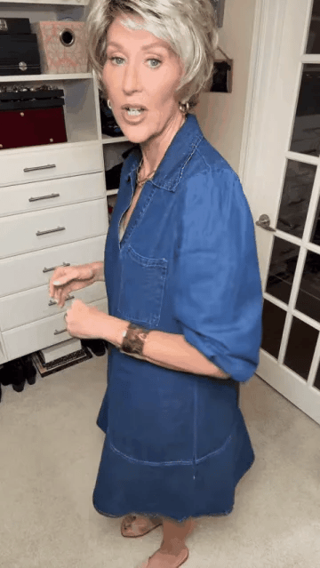 Deniva | Elegantes Jeanskleid mit V-Ausschnitt