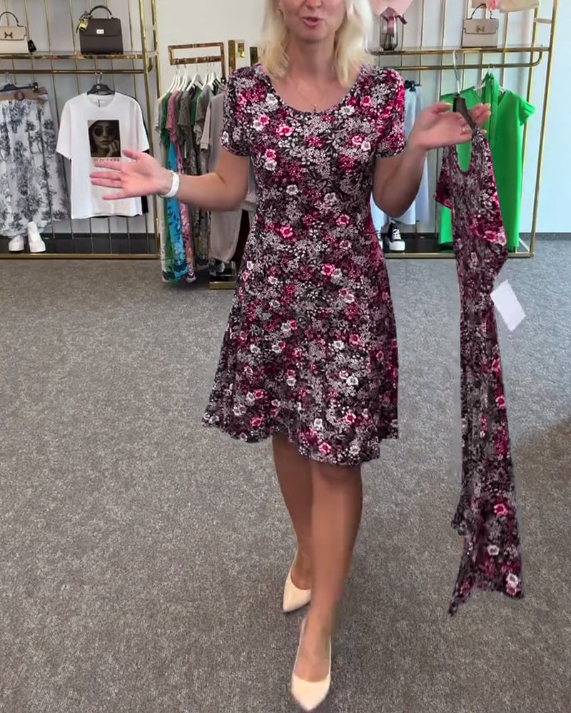 EleganceFit – Bedrucktes Kleid mit schlanker Taille