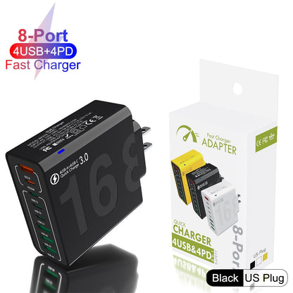 ChargePro – Centro de Carga Rápida Universal de 8 Puertos