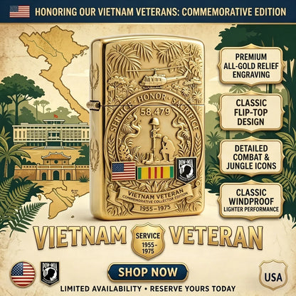 PatriotFire – Encendedor de edición limitada Homenaje a los Veteranos de Vietnam