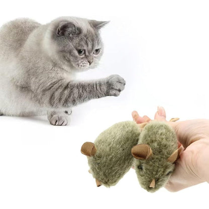WhiskerJoy – Juguete para gatos con sonido, ultra realista con forma de ratón