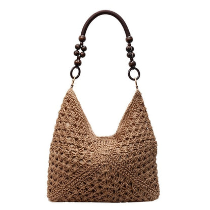 PalmAura - Bolso de Hombro de Paja