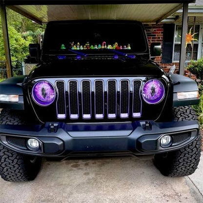 DriveCore – Calcomanías para faros delanteros Monster Eye