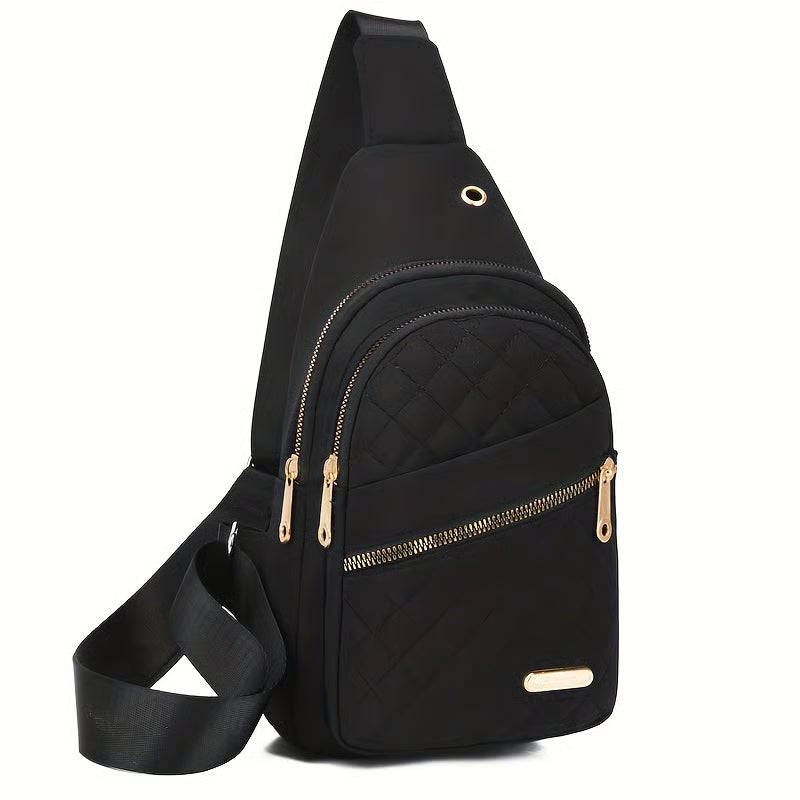 LuxeCarry – Bolso cruzado minimalista de color sólido