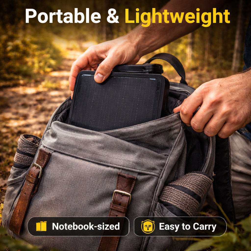 EcoSun – Solarbetriebene faltbare Reisetasche