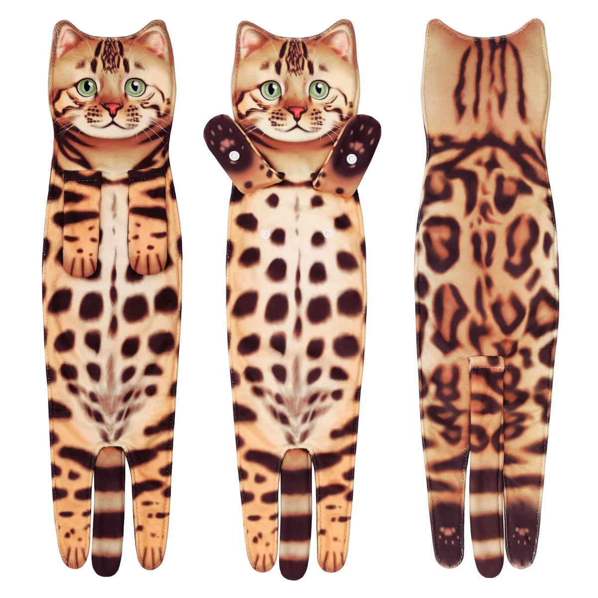 PurrfectlyClean – Toallas de mano con estampado de gatos de lo más divertidas