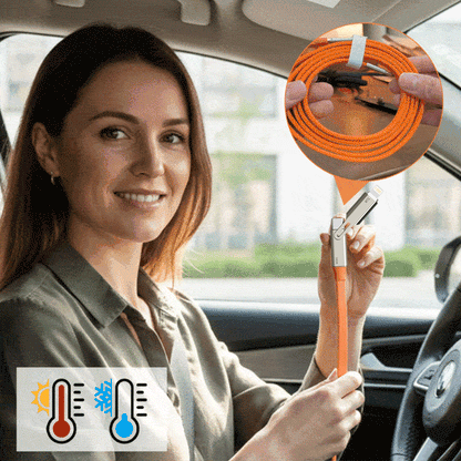 Power360 – Cable ultrarrápido con soporte ajustable para teléfono