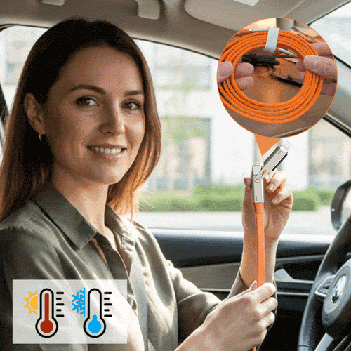 Power360 – Cable ultrarrápido con soporte ajustable para teléfono