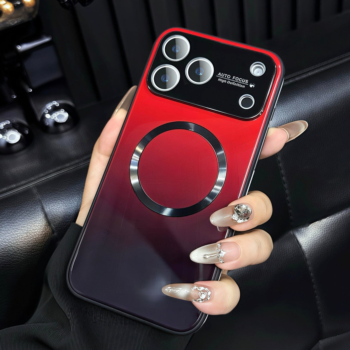 VistaVibe – Funda protectora de cristal con degradado estético