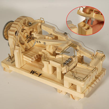 MarbleCraft – Juguete de construcción de bloques de madera con canicas
