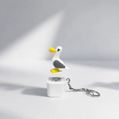 SquawkKey – Llavero con botón de gaviota divertido