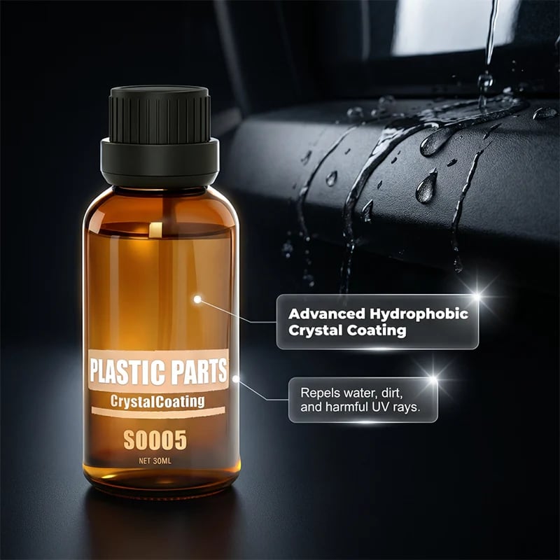 PlastiGlow – Restaurador de Revestimiento Cristalino para Piezas Plásticas de Automóviles