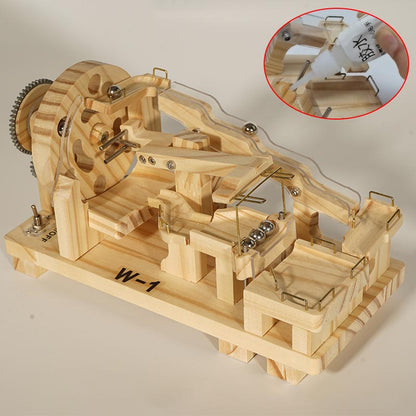 MarbleCraft – Juguete de construcción de bloques de madera con canicas
