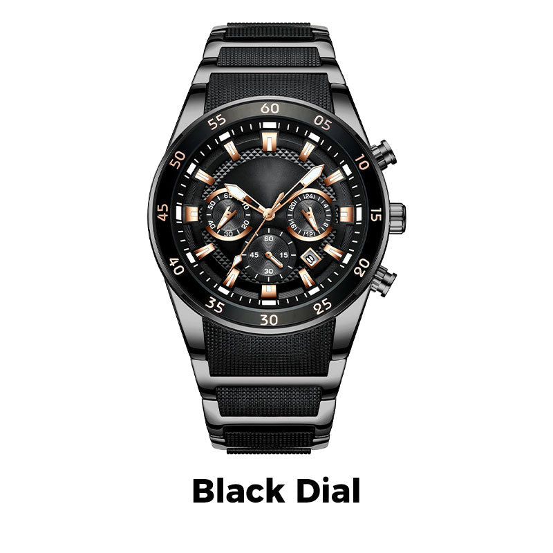 TimeForge – Reloj multifunción resistente para hombre