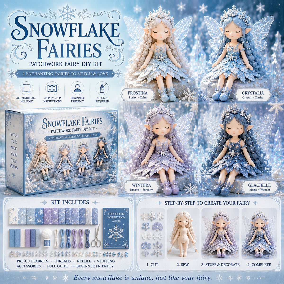 FairyStitch – Colección de manualidades de patchwork DIY