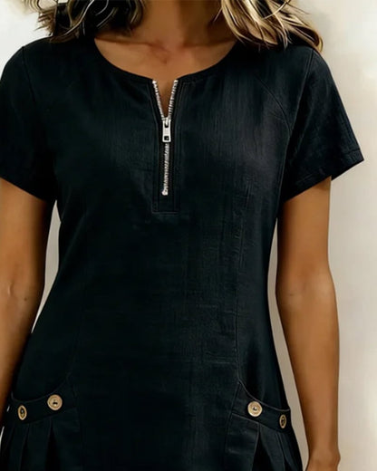 UrbanBreeze Zip – Alltags-Kleid aus der Cotton-Line