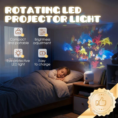 OceanGlow – Rotierender LED-Lichtprojektor