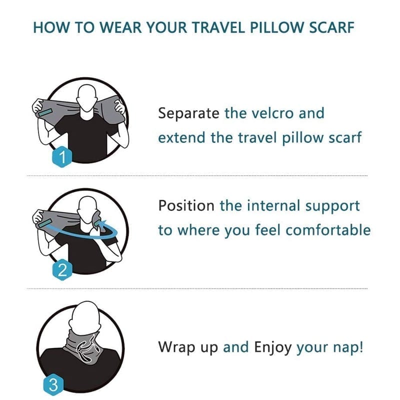 TravelEase – Ergonomisches Nackenkissen für schmerzfreie Reisen