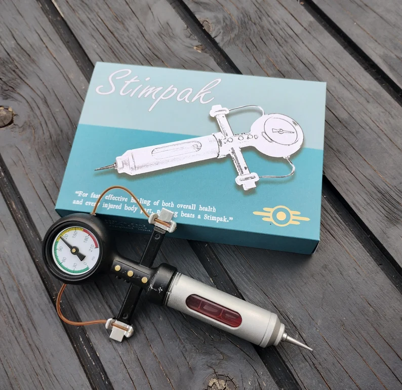 VaultAid – Coleccionable Stimpak de Fallout