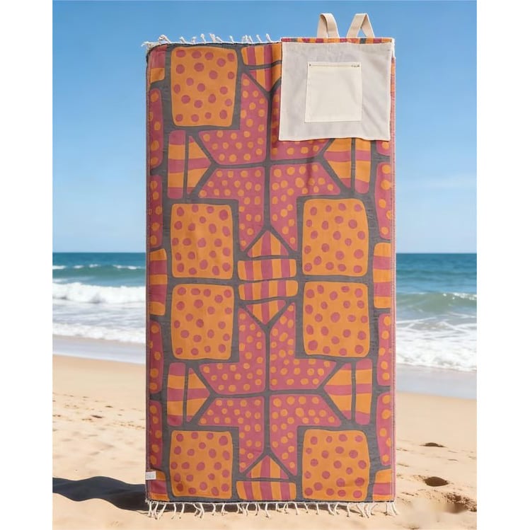 CoastCarry – Sandabweisender Handtuch-Rucksack für Strandtage