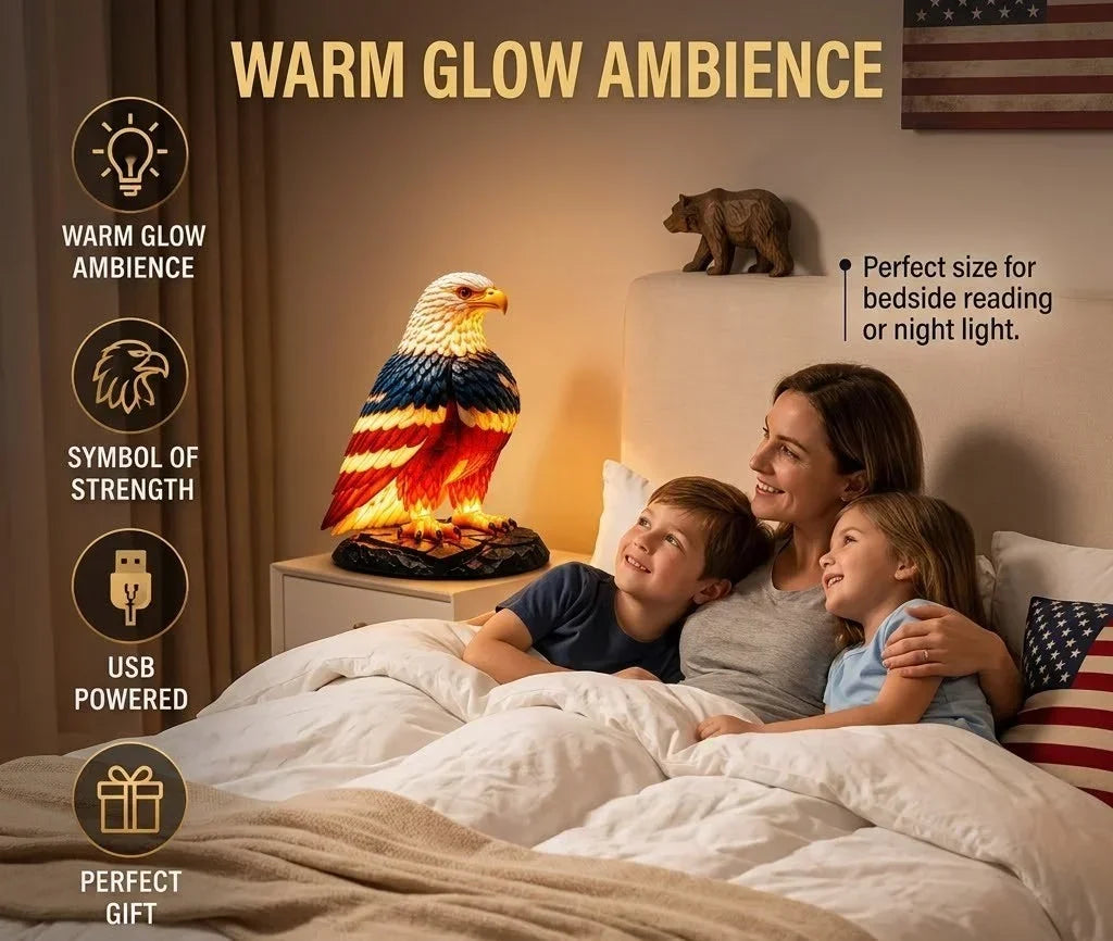 MajestiGlow – Lámpara decorativa de águila con alimentación USB